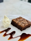 Hot Brownie with Vanilla Ice Cream